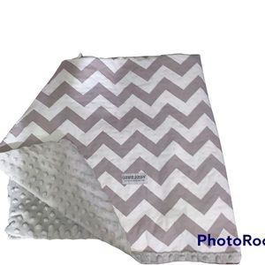 Grey & White Carseat Canopy Cover
